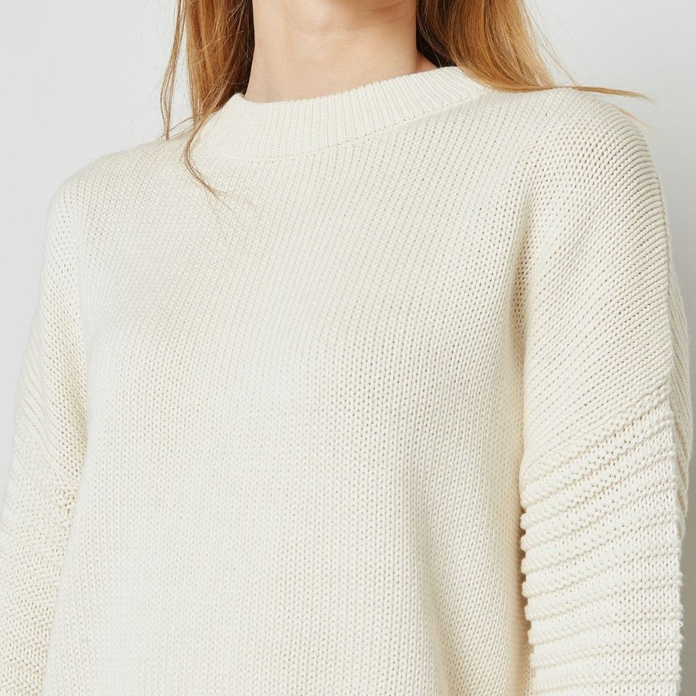 Topshop Ribbed High Neck Cropped Sweater